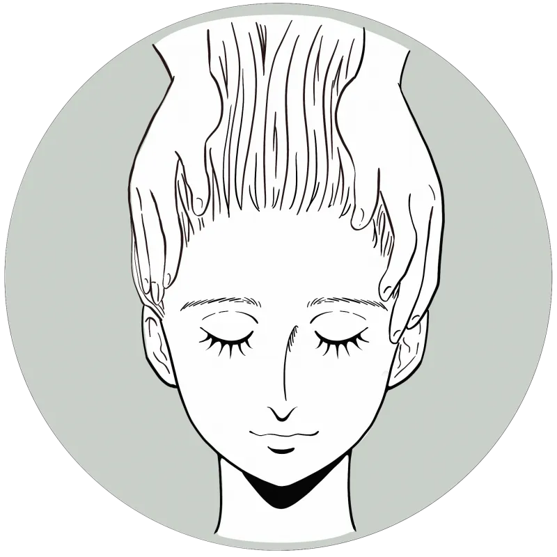 髪の綺麗な女性のイラスト